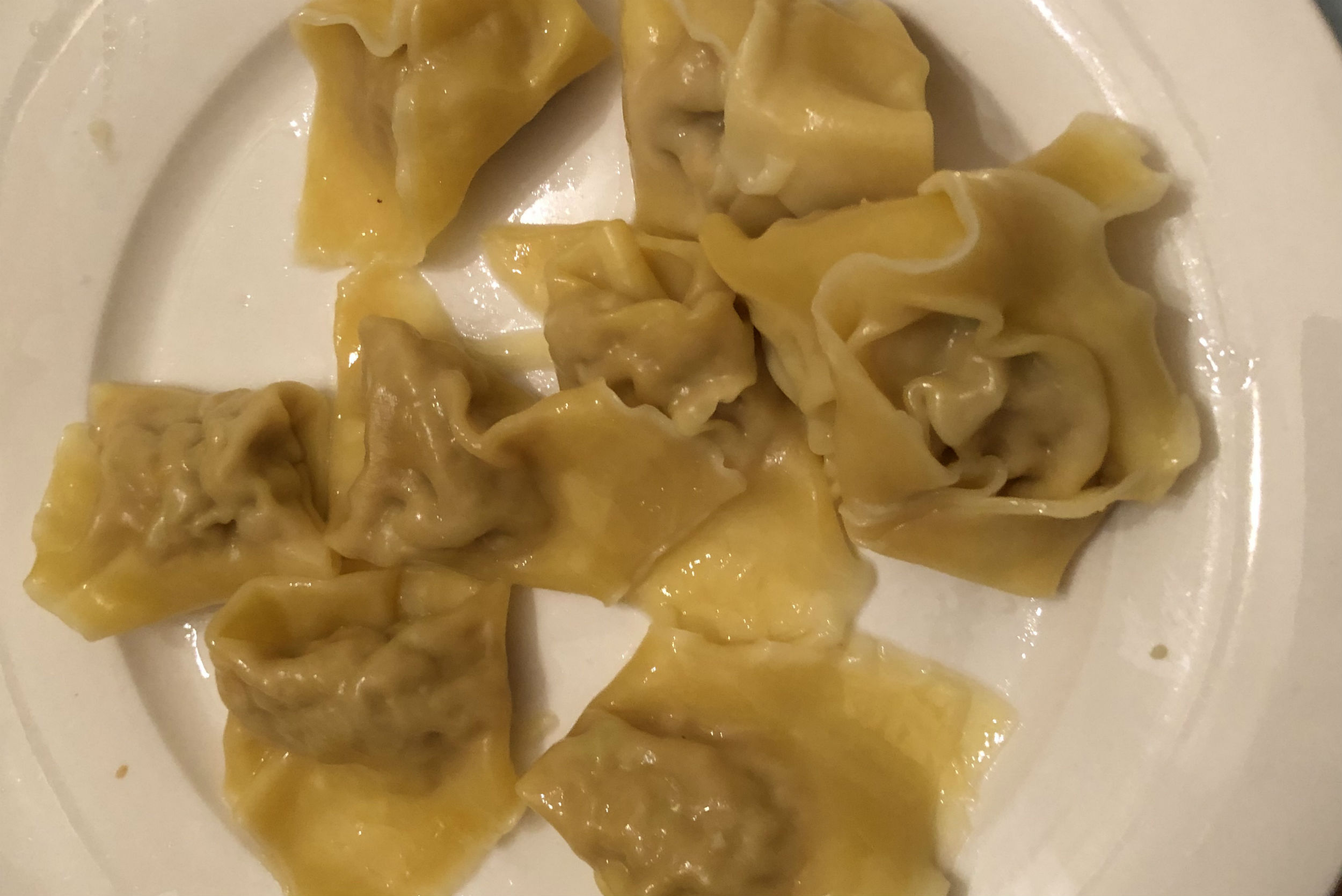 Chinese dumplings on a plate